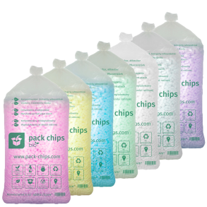 Výplňový materiál Pack Chips Bio Růžový 0,2 m3
