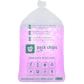 Výplňový materiál Pack Chips Bio Růžový 0,2 m3