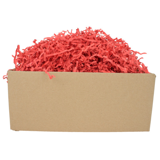 Papírové třísky Basic 4 mm červené 1 kg