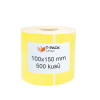 Termoetikety 100x150 mm žluté, návin 500ks, dutinka 25mm Perforace