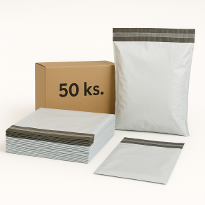 Plastové obálky C5 200x325mm 50ks bez potisku