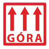 Výstražné etikety  s nápisem "Góra", 100x100mm, 500ks, 40mm
