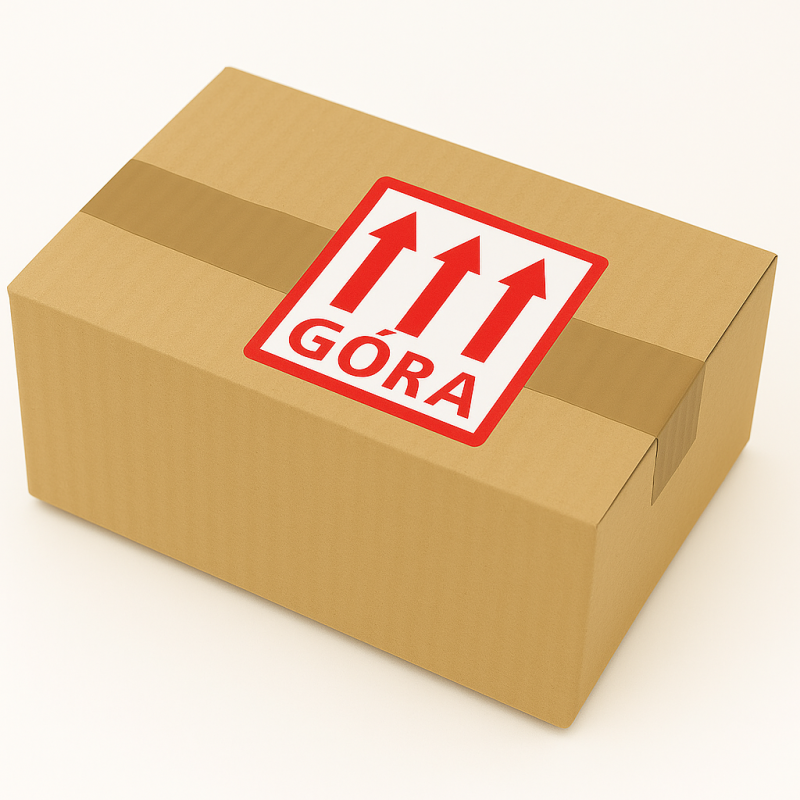Výstražné etikety  s nápisem "Góra", 100x100mm, 500ks, 40mm