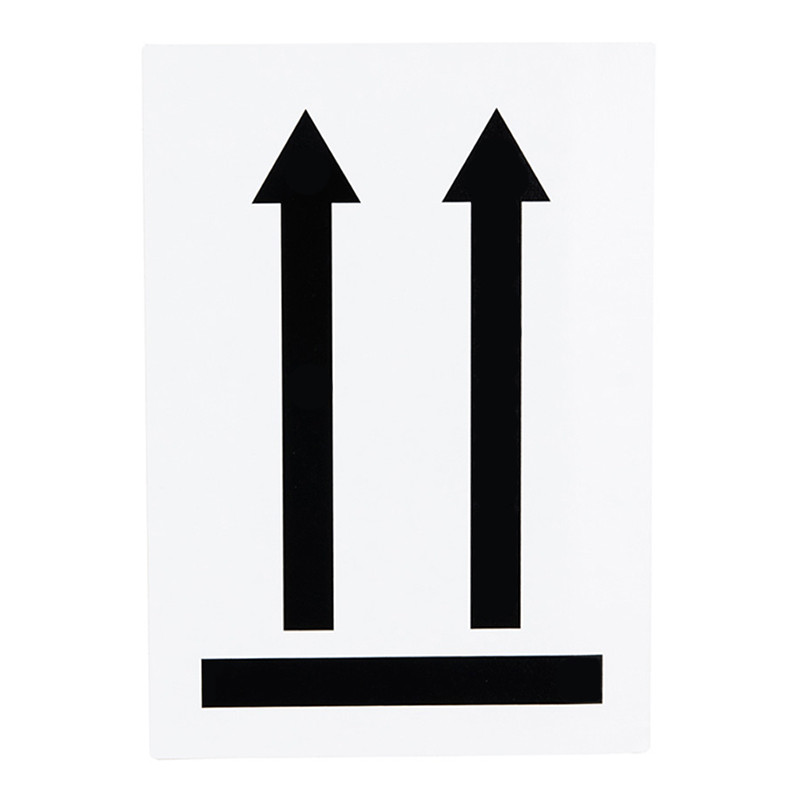 Výstražné štítky Arrow 100x70 250ks Pololesklé