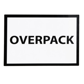 Štítky "Overpack" 100x70 250ks 40mm