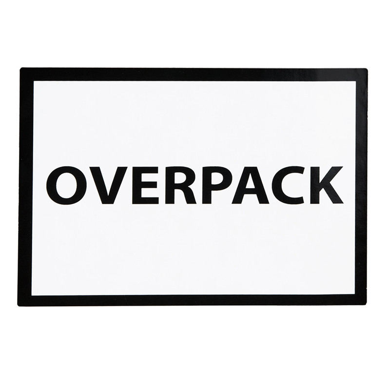 Štítky "Overpack" 100x70 250ks 40mm