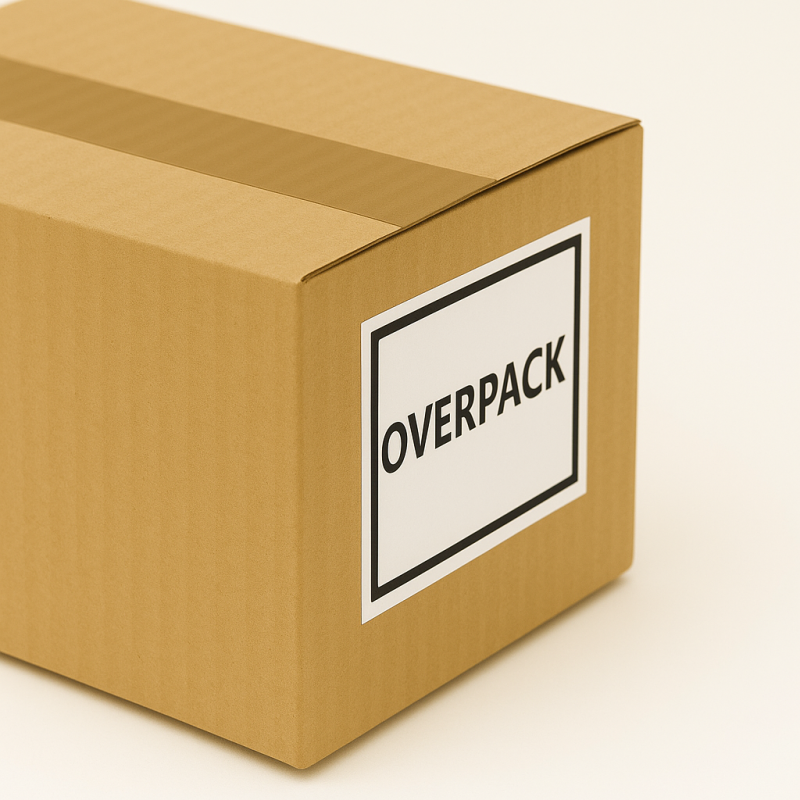 Štítky "Overpack" 100x70 250ks 40mm