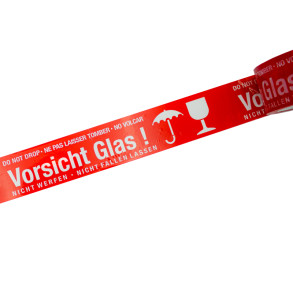 Signalizační lepicí páska: VORSICHT GLAS 60m