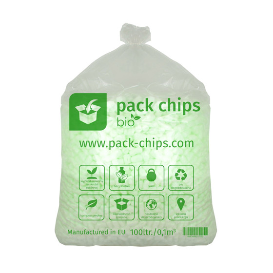 Výplňový materiál Pack Chips Bio Zelená 0,1 m3