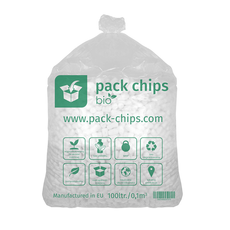 Výplňový materiál Pack Chips Bio Bílý 0,1 m3