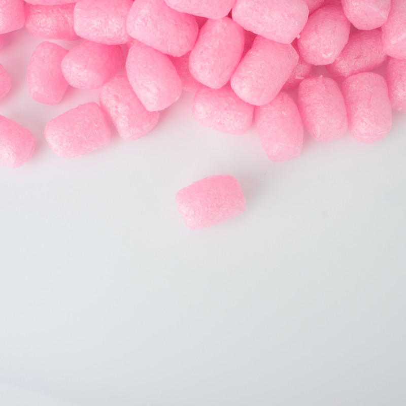 Fixační výplňová tělíska Pack Chips BIO, 100 litrů, růžová