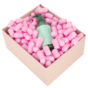 Fixační výplňová tělíska Pack Chips BIO, 100 litrů, růžová