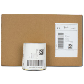 Termoetikety 100x150 mm bilé, návin 500ks, dutinka kotoučku 40mm