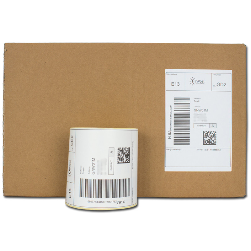 Termoetikety 100x150 mm bilé, návin 500ks, dutinka kotoučku 40mm