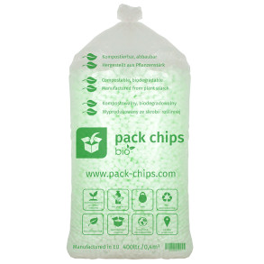 Výplňový materiál Pack Chips Bio Zelená 0,4 m3