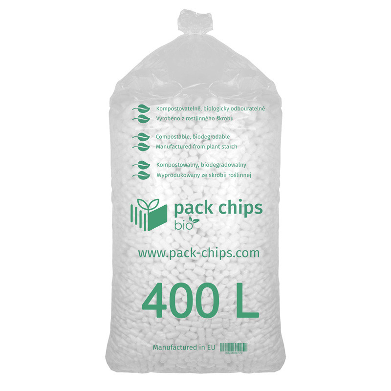 Výplňový materiál Pack Chips Bio Bílý 0,4 m3