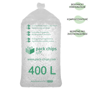 Výplňový materiál Pack Chips Bio Bílý 0,4 m3