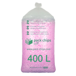 Výplňový materiál Pack Chips Bio Růžový 0,4 m3
