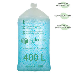 Výplňový materiál Pack Chips Bio Modrá 0,4 m3