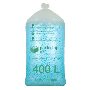 Výplňový materiál Pack Chips Bio Modrá 0,4 m3