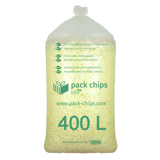 Výplňový materiál Pack Chips Bio Žlutá 0,4 m3