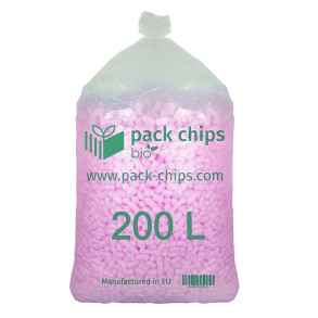 Výplňový materiál Pack Chips Bio Růžový 0,2 m3