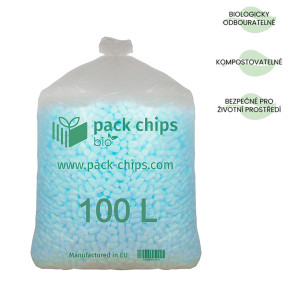 Výplňový materiál Pack Chips Bio Modrá 0,1 m3