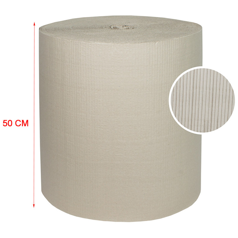 Dvouvrstvá vlnitá lepenka v roli 50 cm x 90 m
