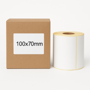 Termální etikety 100x70 500ks 40mm žil Bílá
