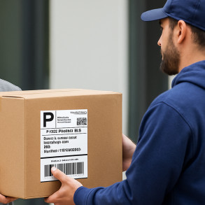 Termální etikety 103x150 1000ks skládací Bílá