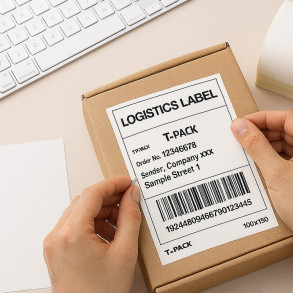 Termální etikety 103x150 1000ks skládací Bílá