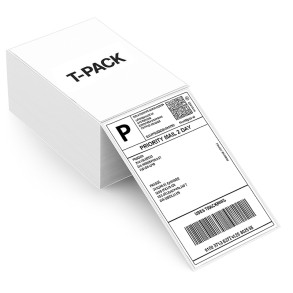 Termální etikety 103x150 1000ks skládací Bílá