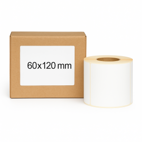 Termální etikety 60x120 500ks 40mm žil Bílá