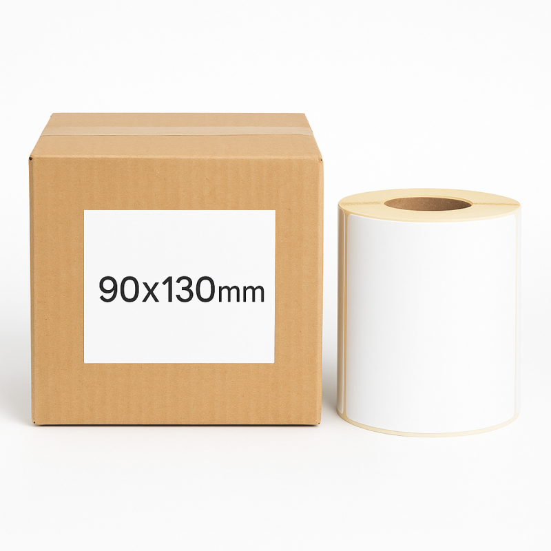 Termální etikety 90x130 500ks 40mm žil Bílá