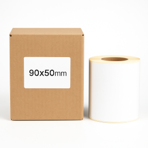 Termální etikety 90x50 1000ks 40mm žil Bílá