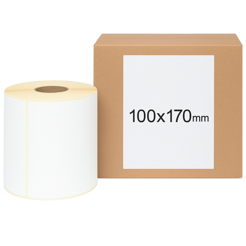 Termotransferové etikety 100x170 300ks 40mm