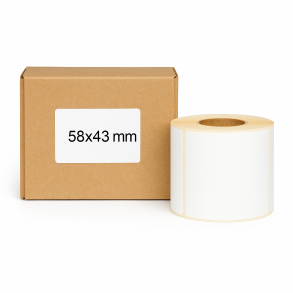 Termotransferové etikety 58x43mm 1000ks 40mm
