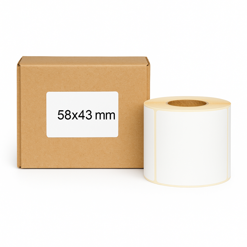 Termotransferové etikety 58x43mm 1000ks 40mm