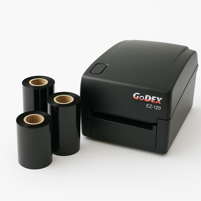 Termotransferové pásky Vosk/pryskyřice 110x300 Premium 1cal OUT
