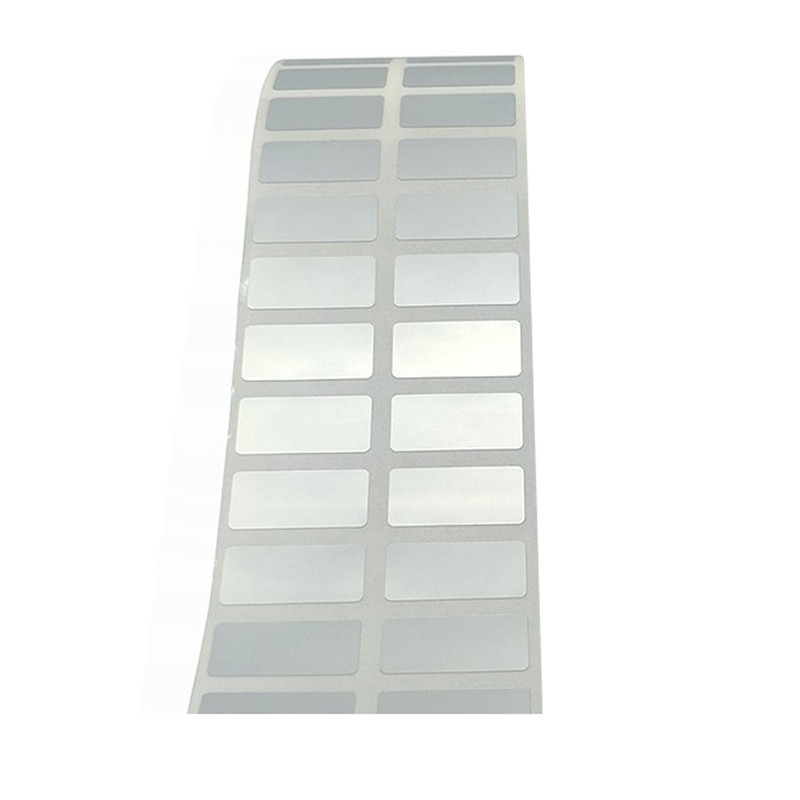 Polyesterové štítky 20 x 10 mm, 1000 kusů, stříbrný lesk