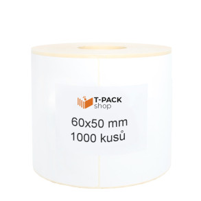 Termotransferové etikety 60x50 1000ks 40mm