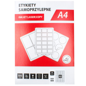 Samolepící etikety A4 52,5x21,2mm 5200ks