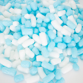 Fixační výplňová tělíska Pack Chips BIO, 200 litrů, v krabici - Arktická Modř