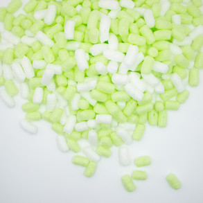 Fixační výplňová tělíska Chips BIO, 200 litrů, v krabici - Pistáciová zmrzlina