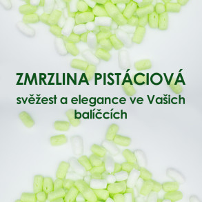 Fixační výplňová tělíska Chips BIO, 200 litrů, v krabici - Pistáciová zmrzlina