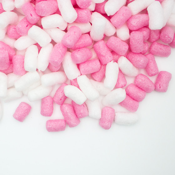 Fixační výplňová tělíska Pack Chips BIO, 200 litrů, v krabici - Cukrová vata