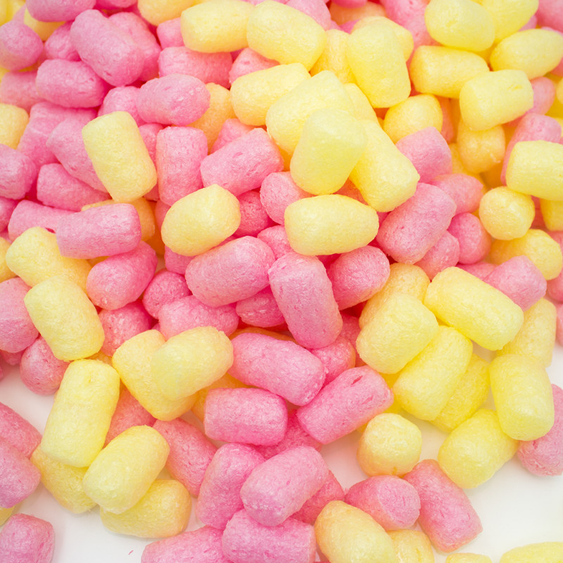 Fixační výplňová tělíska Pack Chips BIO, 200 litrů, v krabici - Malinová limonáda