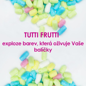 Fixační výplňová tělíska Pack Chips BIO, 500 litrů, v krabici - Tutti Frutti