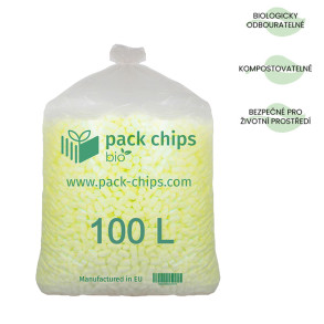 Výplňový materiál Pack Chips Bio Žlutá 0,1 m3