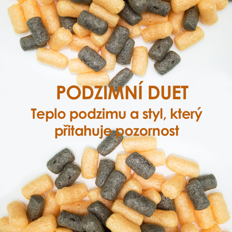 Fixační výplňová tělíska Pack Chips BIO, 200 litrů, v krabici - Podzimní duet